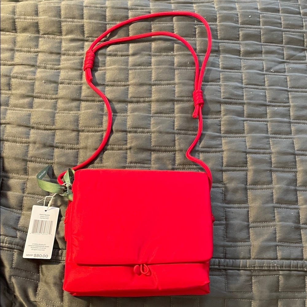 Vera Bradley Baird Hipster is Goji Berry Red